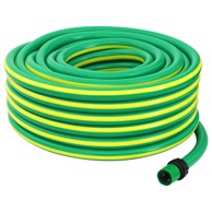 Vrtno crijevo 5-slojno, 1/2", 30 m, PVC, s dodacima, zelena, žuta